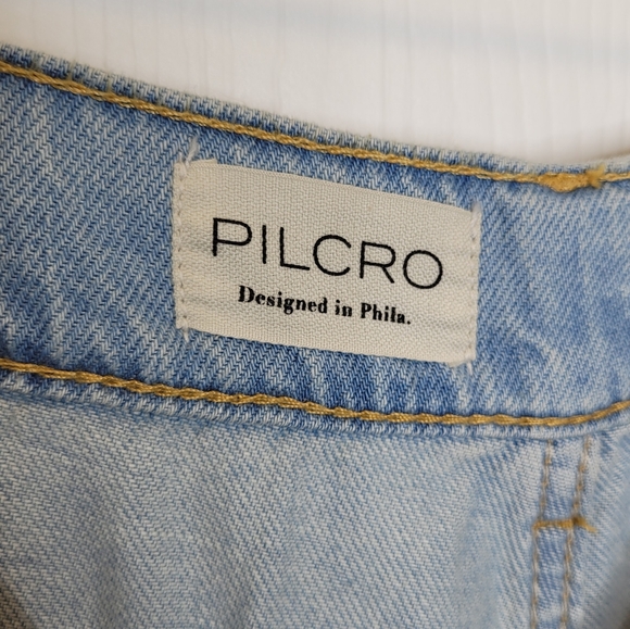 Anthropologie Pilcro Relaxed High Rise Wide Leg Jeans 32 Light Wash - Picture 5 of 10